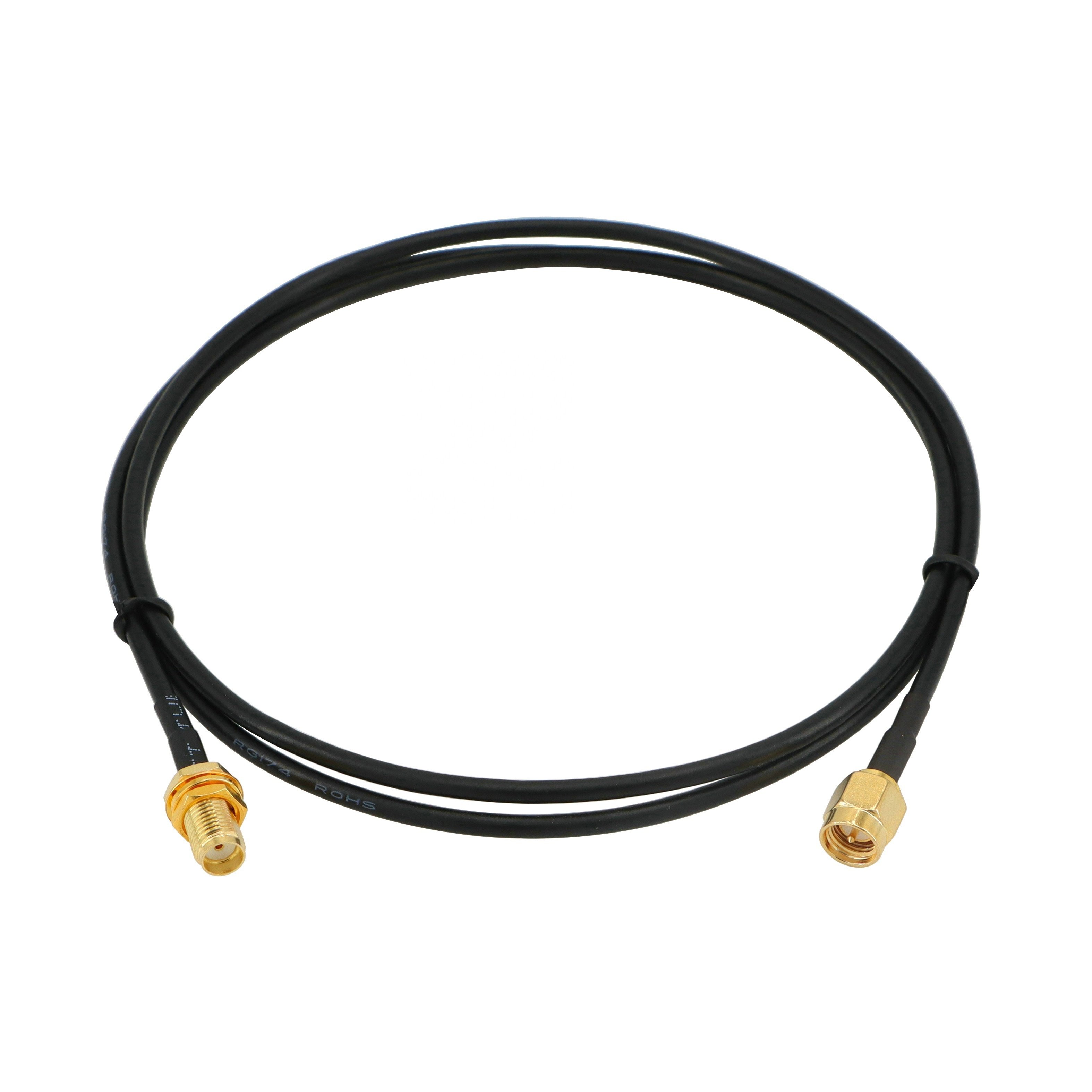 SMA Male to Female RG174 RF Coaxial Cable for WiFi Antenna Extension and 3G 4G LTE Antenna Adapter Kit